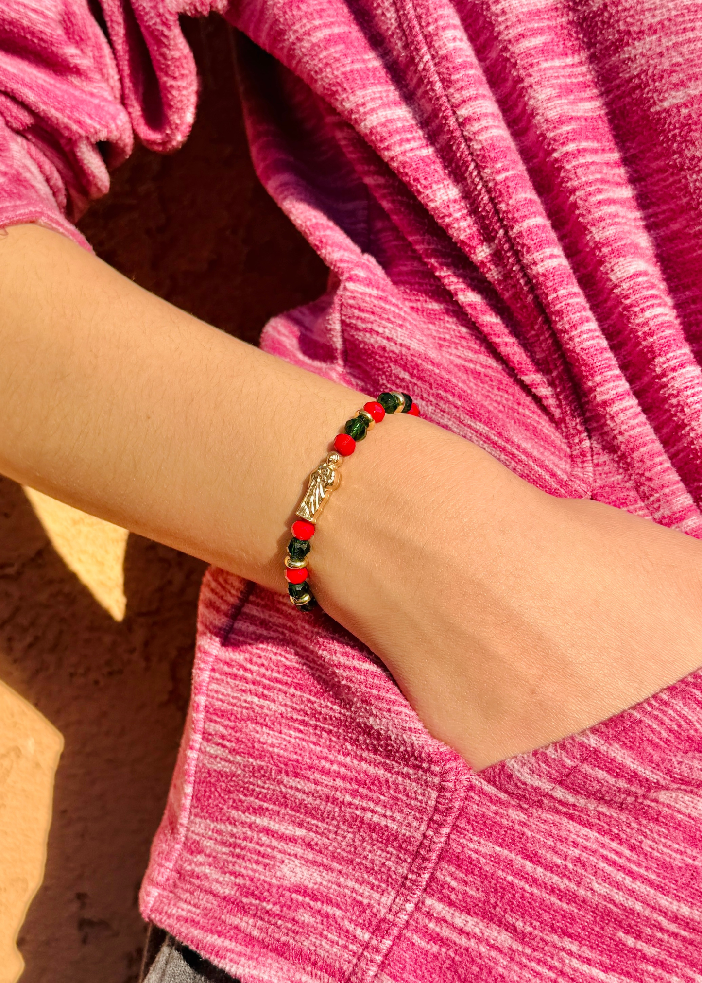 Saint Jude Beaded Charm Bracelet