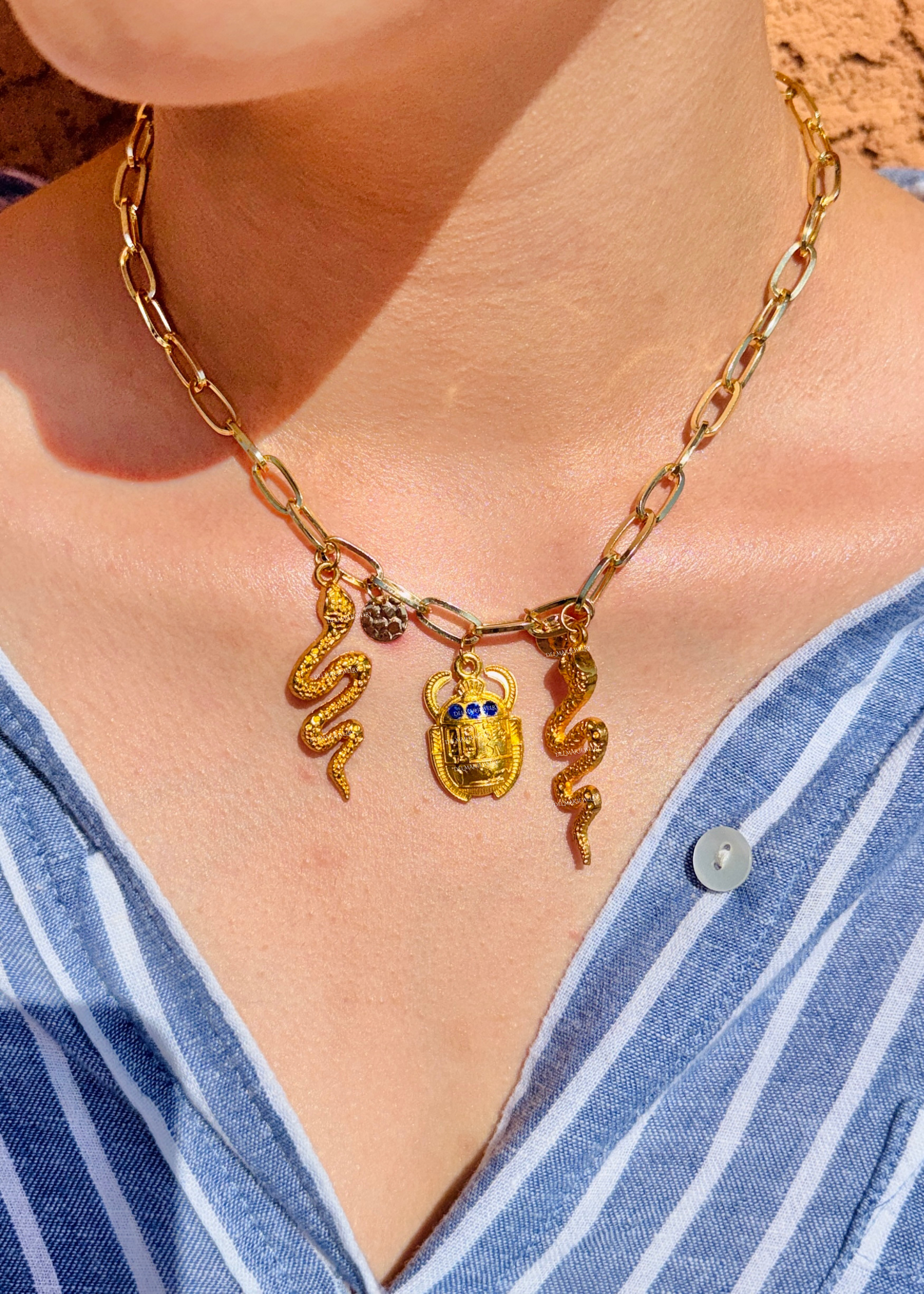 Egyptian Elegance Chained Necklace