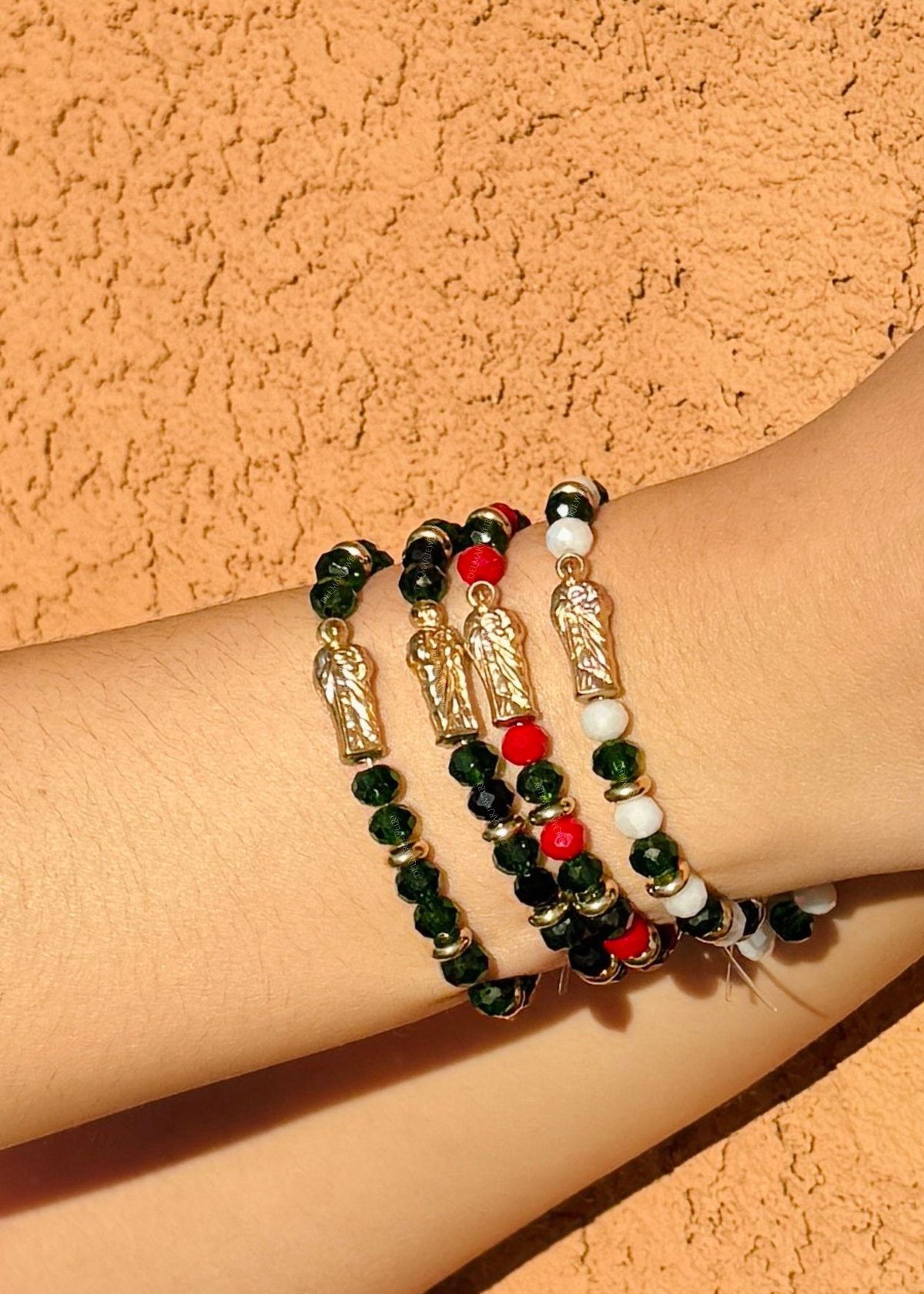 Saint Jude Beaded Charm Bracelet