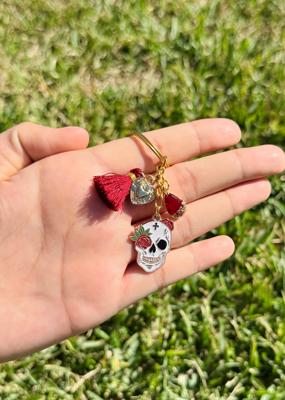Dia De Los Muertos Keychain–Bag Charm