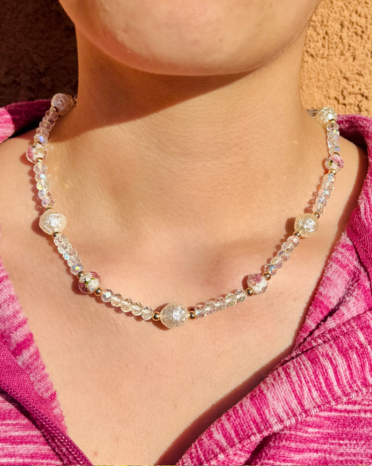 Vintage Victorian Core Inspired Beaded Necklace