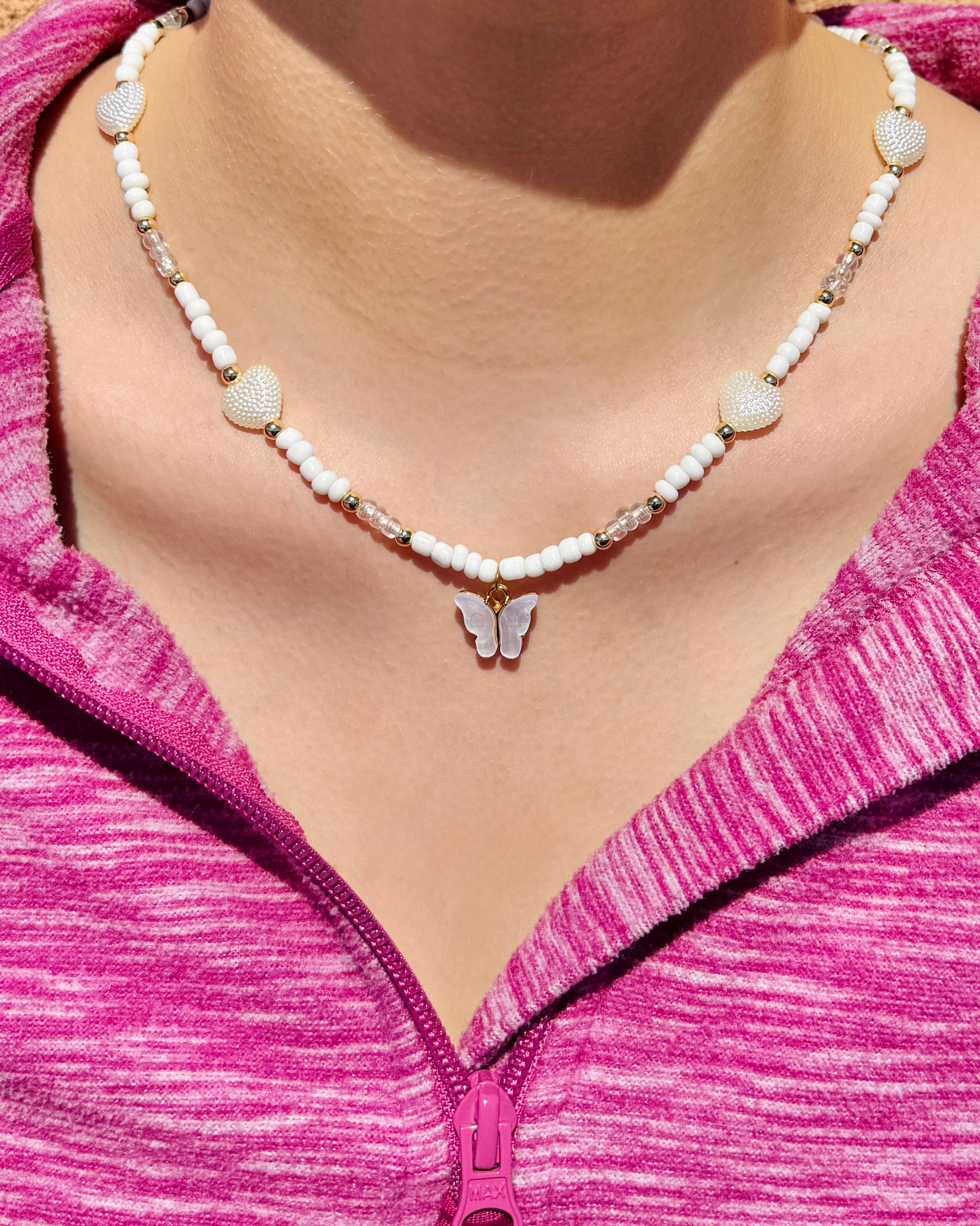 Butterfly Heart Necklace