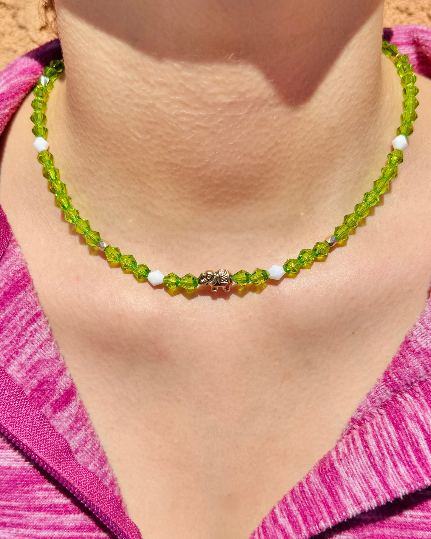 Lucky Elephant Beaded Necklace