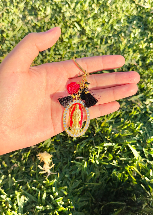 La Rosa: Virgen de Guadalupe Keychain
