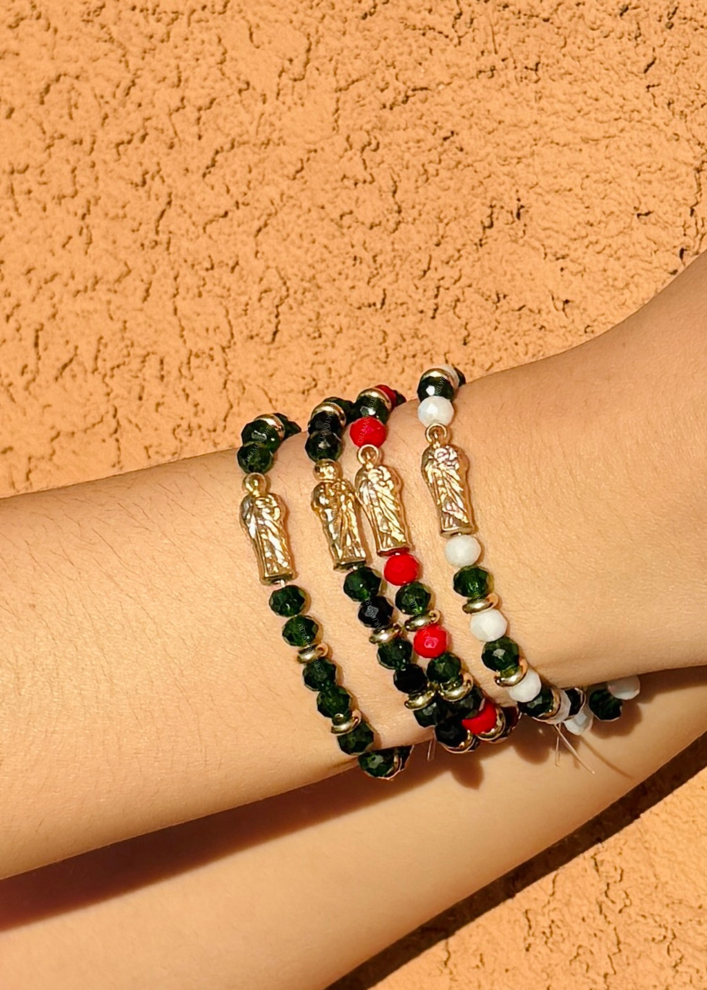 Saint Jude Beaded Charm Bracelet