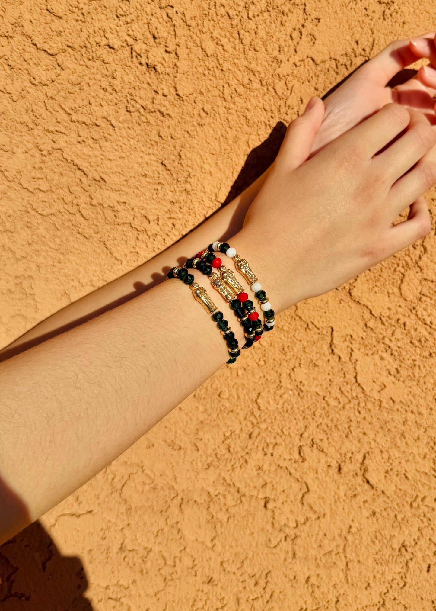 Saint Jude Beaded Charm Bracelet