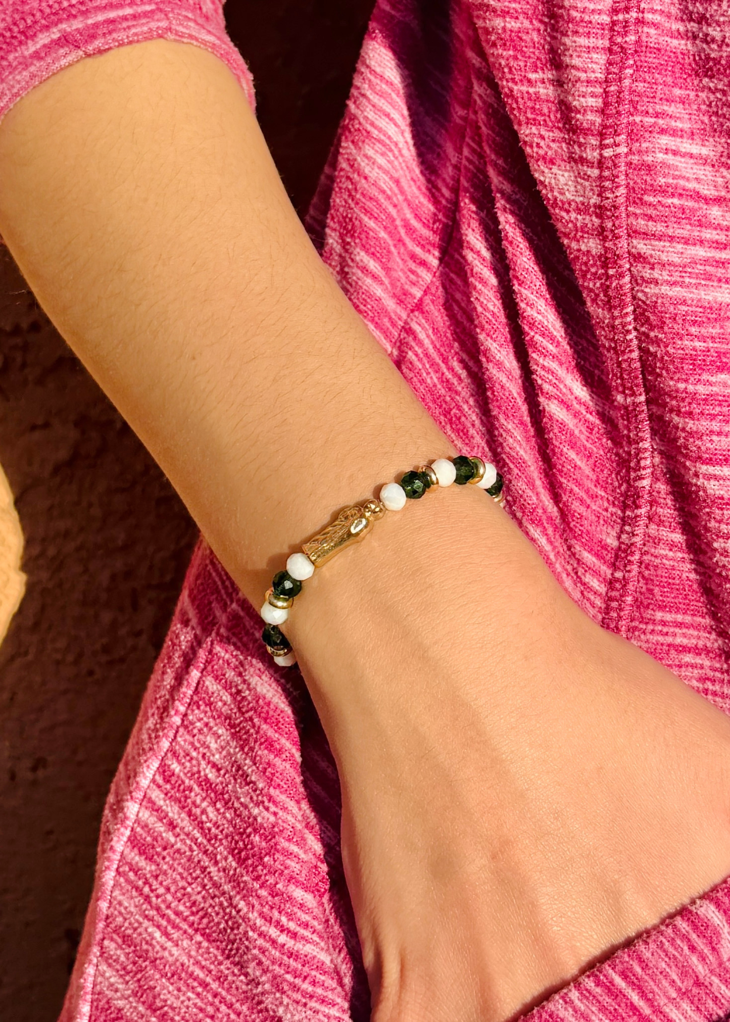 Saint Jude Beaded Charm Bracelet