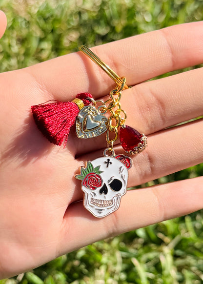 Dia De Los Muertos Keychain–Bag Charm