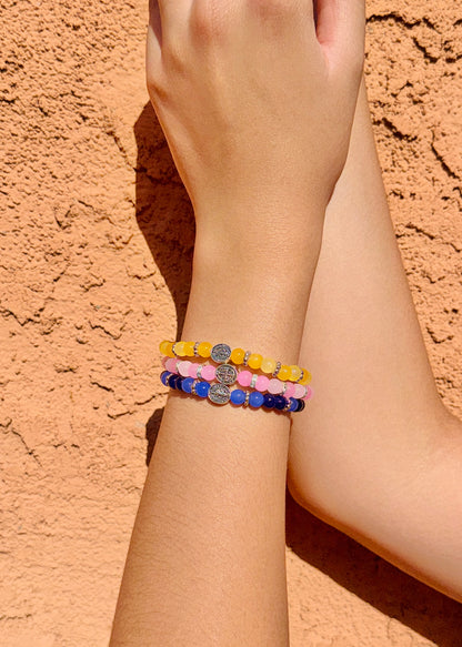 Sant Benedict— 6mm Glass Beaded Bracelets