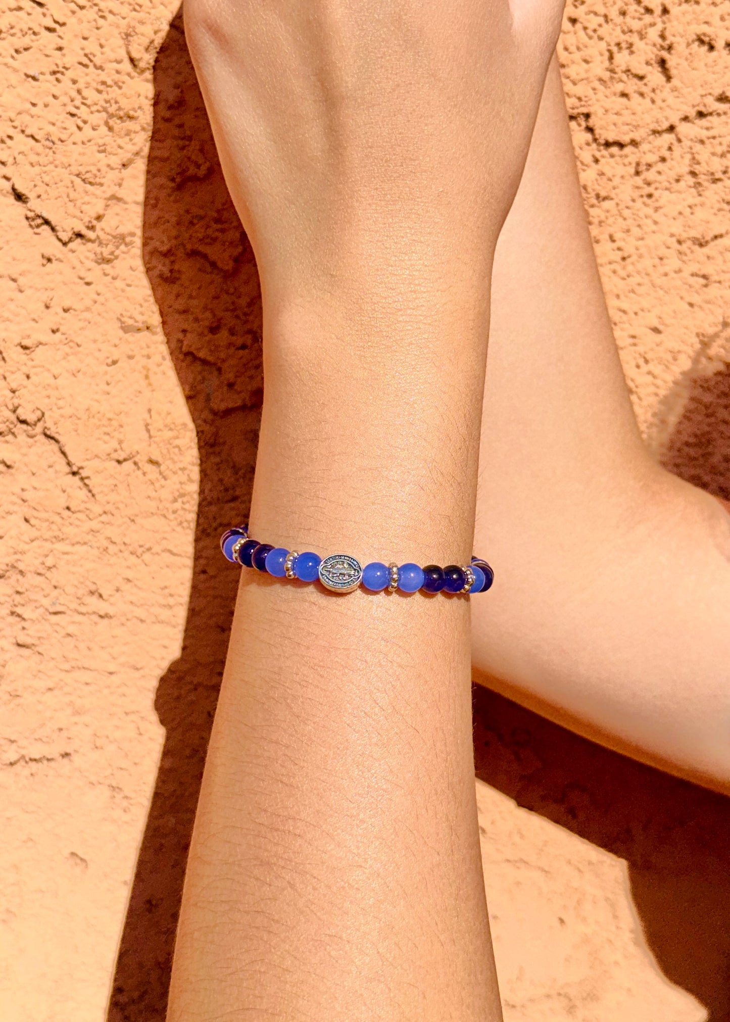 Sant Benedict— 6mm Glass Beaded Bracelets