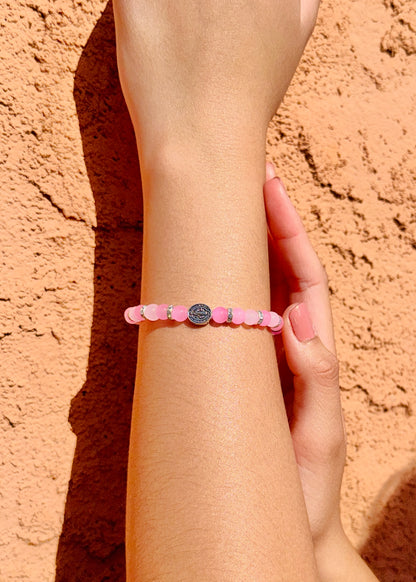 Sant Benedict— 6mm Glass Beaded Bracelets