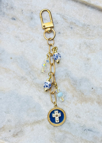 Victorian Romantic—Cross Keychain